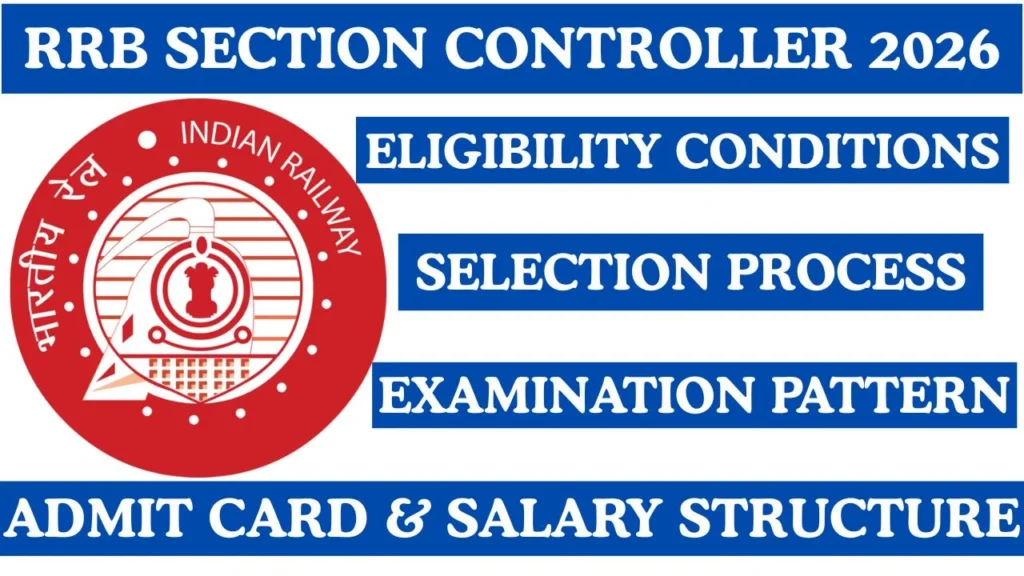 RRB Section Controller Admit Card 2026 > CBT Pattern, Exam City Information and Selection Flow